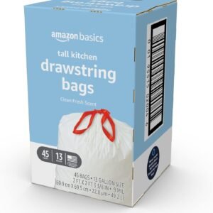 Tall Kitchen Drawstring Trash Bags