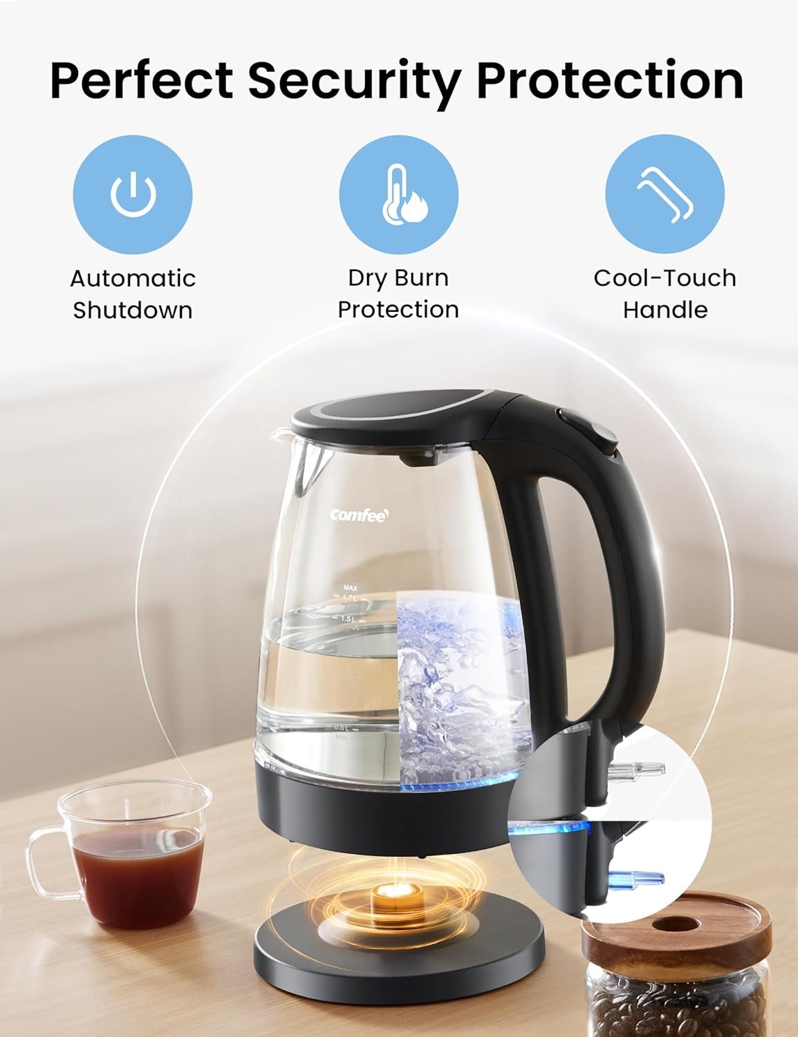 COMFEE' Electric Kettle